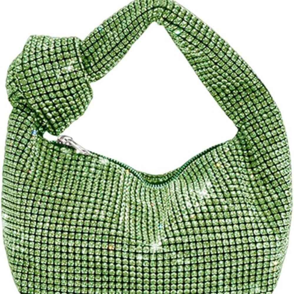 NEW Sparkling Bling Swarovski Crystal Rhinestone Knot Bag Purse +FREE Gift - Picture 4 of 7